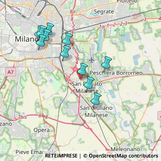 Mappa Via Ripalta, 20097 San Donato Milanese MI, Italia (3.91091)