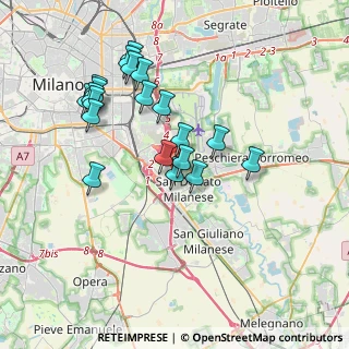 Mappa Via Ripalta, 20097 San Donato Milanese MI, Italia (3.5315)
