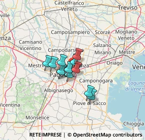 Mappa Via Podestarile, 35030 Padova PD, Italia (7.3175)
