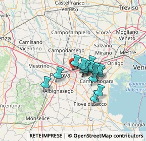 Mappa Via Podestarile, 35030 Padova PD, Italia (8.68467)