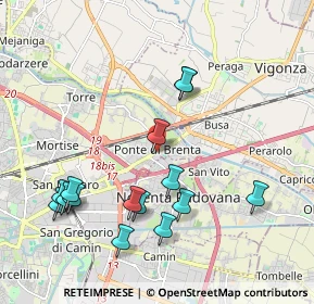 Mappa Via Podestarile, 35030 Padova PD, Italia (2.116)