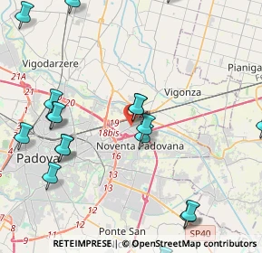 Mappa Via Podestarile, 35030 Padova PD, Italia (5.24722)
