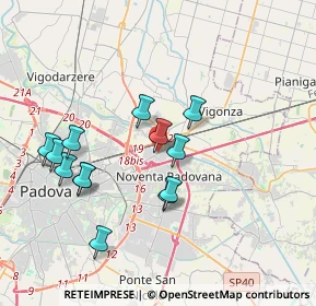 Mappa Via Podestarile, 35030 Padova PD, Italia (3.55231)