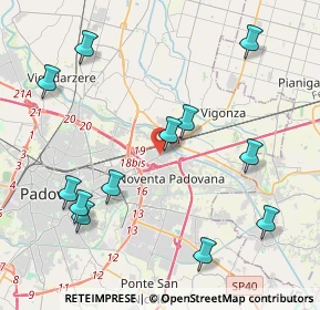 Mappa Via Podestarile, 35030 Padova PD, Italia (4.68833)