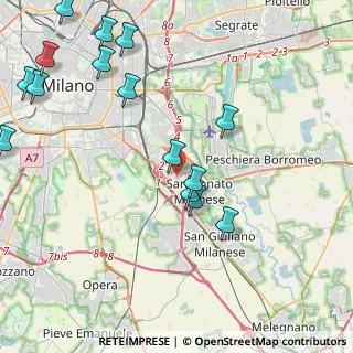 Mappa Via Fabiani, 20097 San Donato Milanese MI, Italia (5.21067)