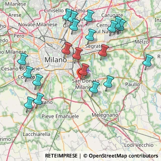 Mappa Via Fabiani, 20097 San Donato Milanese MI, Italia (9.4605)