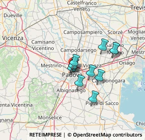 Mappa Via Enrico Bernardi, 35135 Padova PD, Italia (9.33545)