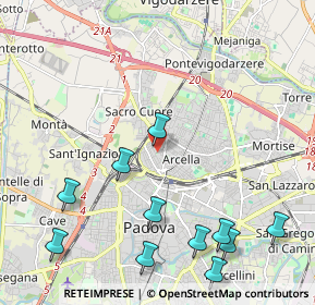 Mappa Via Enrico Bernardi, 35135 Padova PD, Italia (2.63818)