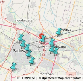 Mappa Corso Irlanda &, 35129 Padova PD, Italia (3.84364)