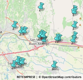 Mappa Via Papa Giovanni XXIII, 37036 San Martino Buon Albergo VR, Italia (4.6215)