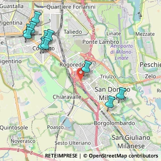 Mappa Raccordo Autostrada del Sole, 20097 San Donato Milanese MI, Italia (2.69636)