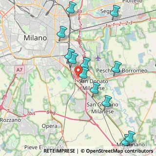 Mappa Raccordo Autostrada del Sole, 20097 San Donato Milanese MI, Italia (4.76769)