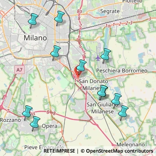 Mappa Raccordo Autostrada del Sole, 20097 San Donato Milanese MI, Italia (4.95182)
