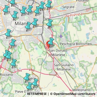 Mappa Raccordo Autostrada del Sole, 20097 San Donato Milanese MI, Italia (6.764)