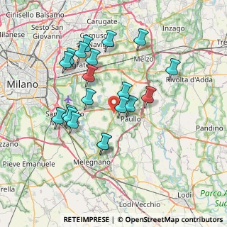 Mappa Via Melozzo da Forlì, 20060 Mediglia MI, Italia (6.9765)
