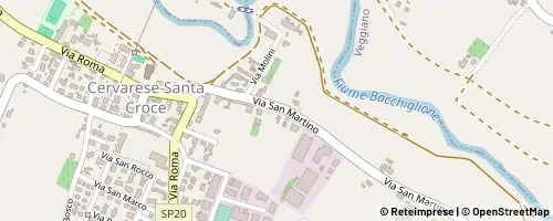 Mappa Cervarese Santa Croce