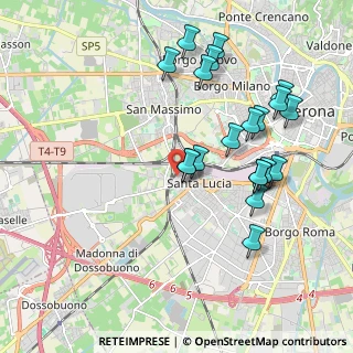 Mappa Via Brigata Cuneo, 37137 Verona VR, Italia (2.001)