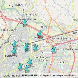 Mappa Via Cavalieri di Vittorio Veneto, 35129 Padova PD, Italia (2.55909)