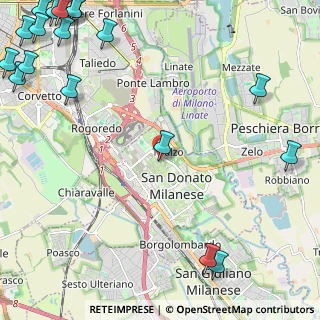 Mappa Via Desana, 20097 San Donato Milanese MI, Italia (3.82333)