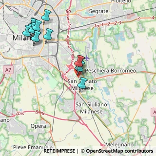Mappa Via Desana, 20097 San Donato Milanese MI, Italia (4.652)