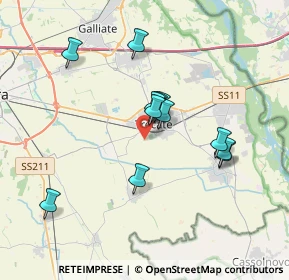 Mappa Via Dossi, 28069 Trecate NO, Italia (3.08333)