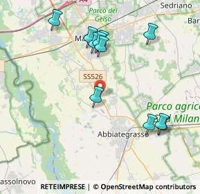 Mappa SS 526 dell'Est Ticino, 20081 Cassinetta di Lugagnano MI (4.12455)
