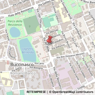Mappa Via dei Mille, 10, 20090 Buccinasco, Milano (Lombardia)