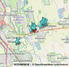 Mappa Via Carlo Pisacane, 20068 Peschiera Borromeo MI, Italia (1.08077)