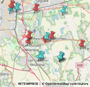 Mappa Via Carlo Pisacane, 20068 Peschiera Borromeo MI, Italia (4.448)