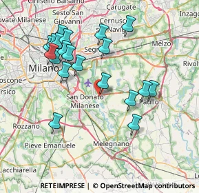 Mappa Via Carlo Pisacane, 20068 Peschiera Borromeo MI, Italia (7.702)