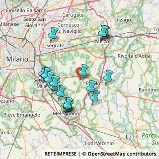 Mappa Via Giovanni Pascoli, 20060 Mediglia MI, Italia (7.28737)