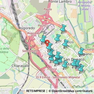 Mappa Via Bonarelli, 20097 San Donato Milanese MI, Italia (0.96667)