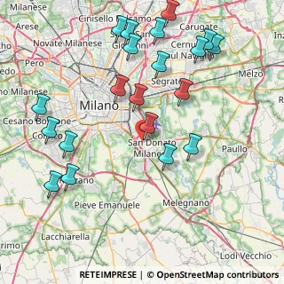 Mappa Via Bonarelli, 20097 San Donato Milanese MI, Italia (9.4555)