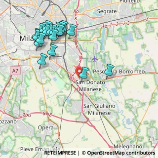 Mappa Via Bonarelli, 20097 San Donato Milanese MI, Italia (4.9235)