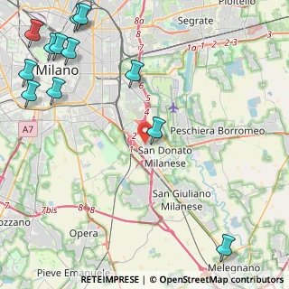 Mappa Via Bonarelli, 20097 San Donato Milanese MI, Italia (6.61083)