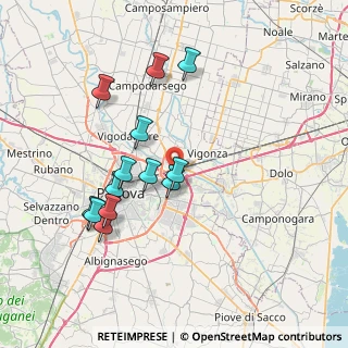Mappa Via Oscar Rampazzo, 35129 Padova PD, Italia (7.07615)