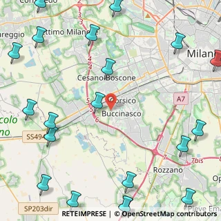 Mappa Via dei Navigli, 20090 Buccinasco MI, Italia (6.8955)
