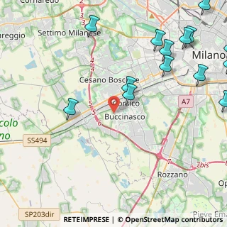 Mappa Via dei Navigli, 20090 Buccinasco MI, Italia (6.36333)