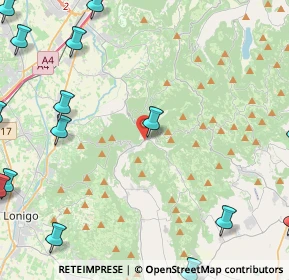 Mappa Contrada Pederiva, 36045 Grancona VI, Italia (7.694)