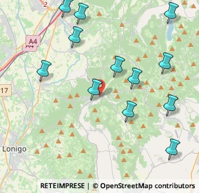 Mappa Contrada Pederiva, 36045 Grancona VI, Italia (4.6075)