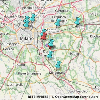 Mappa Via 1° Maggio, 20068 Peschiera Borromeo MI, Italia (6.71091)