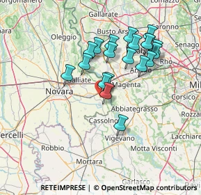 Mappa Via Vigevano, 28065 Trecate NO, Italia (12.7155)