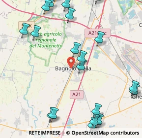 Mappa Via Cavalieri di Vittorio Veneto, 25021 Bagnolo Mella BS, Italia (5.6155)