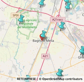 Mappa Via Cavalieri di Vittorio Veneto, 25021 Bagnolo Mella BS, Italia (6.30091)