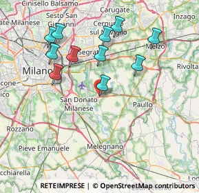 Mappa Via Armando Diaz, 20068 Milano MI, Italia (7.56545)