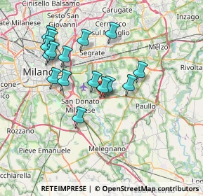 Mappa Via Armando Diaz, 20068 Milano MI, Italia (6.785)