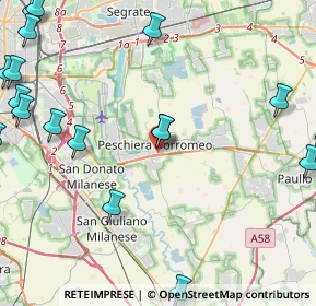 Mappa Via Armando Diaz, 20068 Milano MI, Italia (6.43)