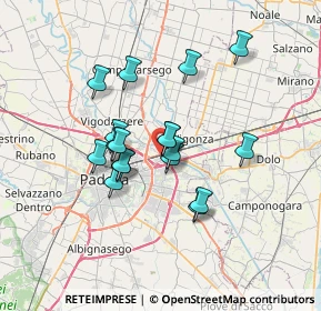 Mappa Via Pietro Micca, 35129 Padova PD, Italia (5.43222)