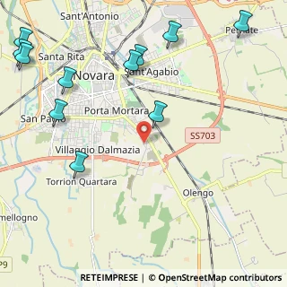 Mappa Via Faccenda, 28100 Novara NO, Italia (2.98818)