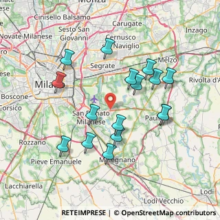 Mappa Via Indipendenza, 20068 Peschiera Borromeo MI, Italia (7.27063)